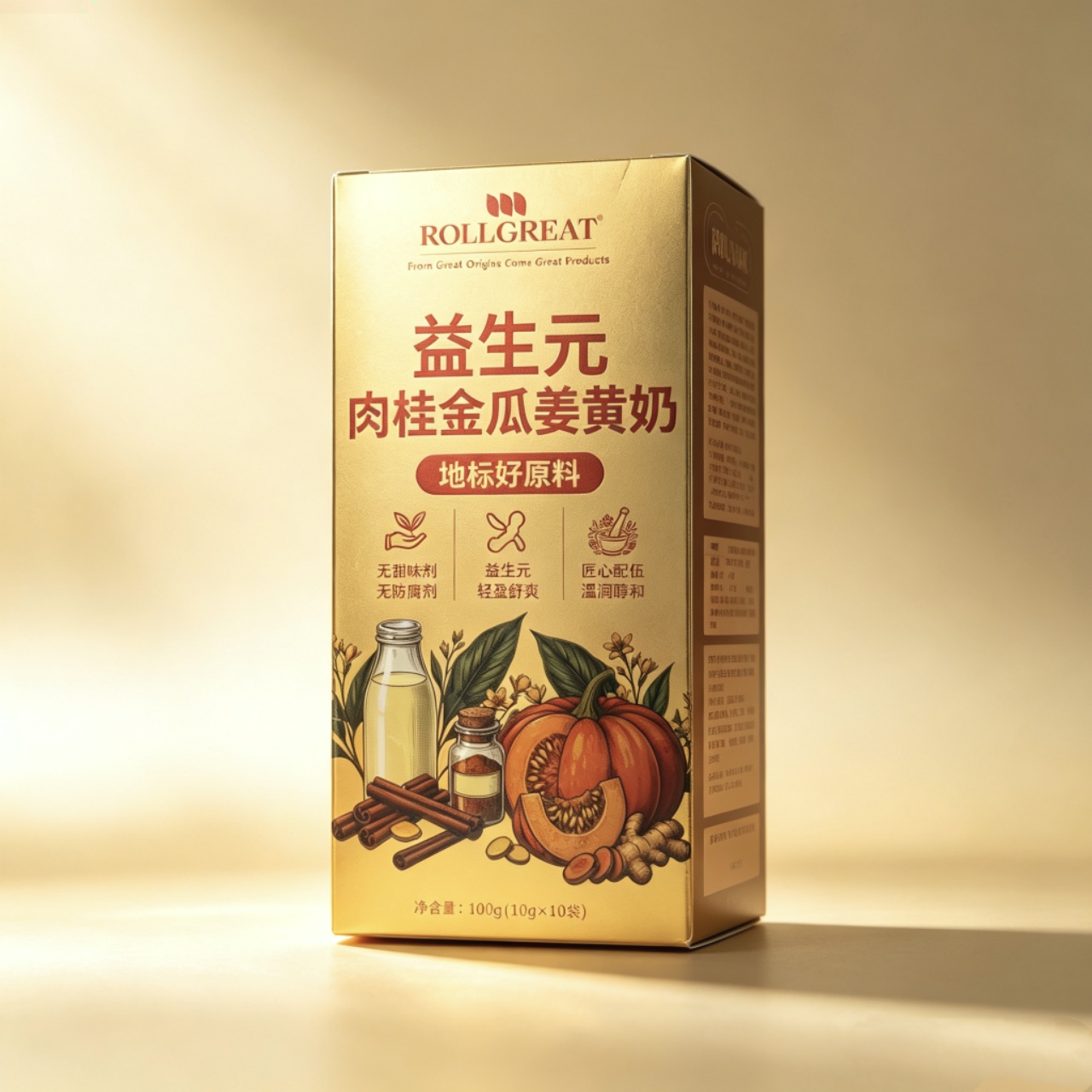 益生元肉桂姜黄奶